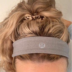 Used Grey Lululemon Elastic High Impact Headband